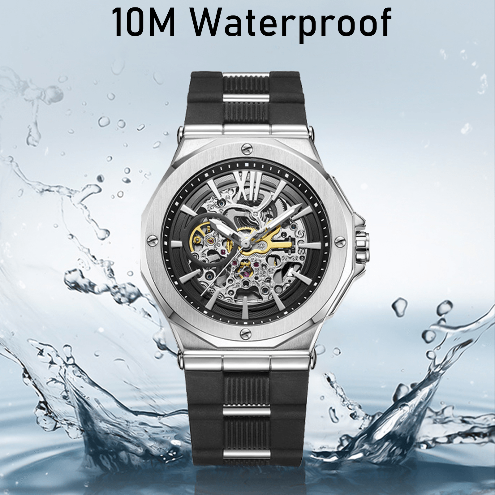 NBCP Mens Watches, Stainless Steel Automatic Watch Elegant, Chronograph Sport Men Watch |Waterproof Wristwatches Fashion | Men's Stylish Gift - NBCP Watch